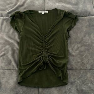 Dark Green Crop Top